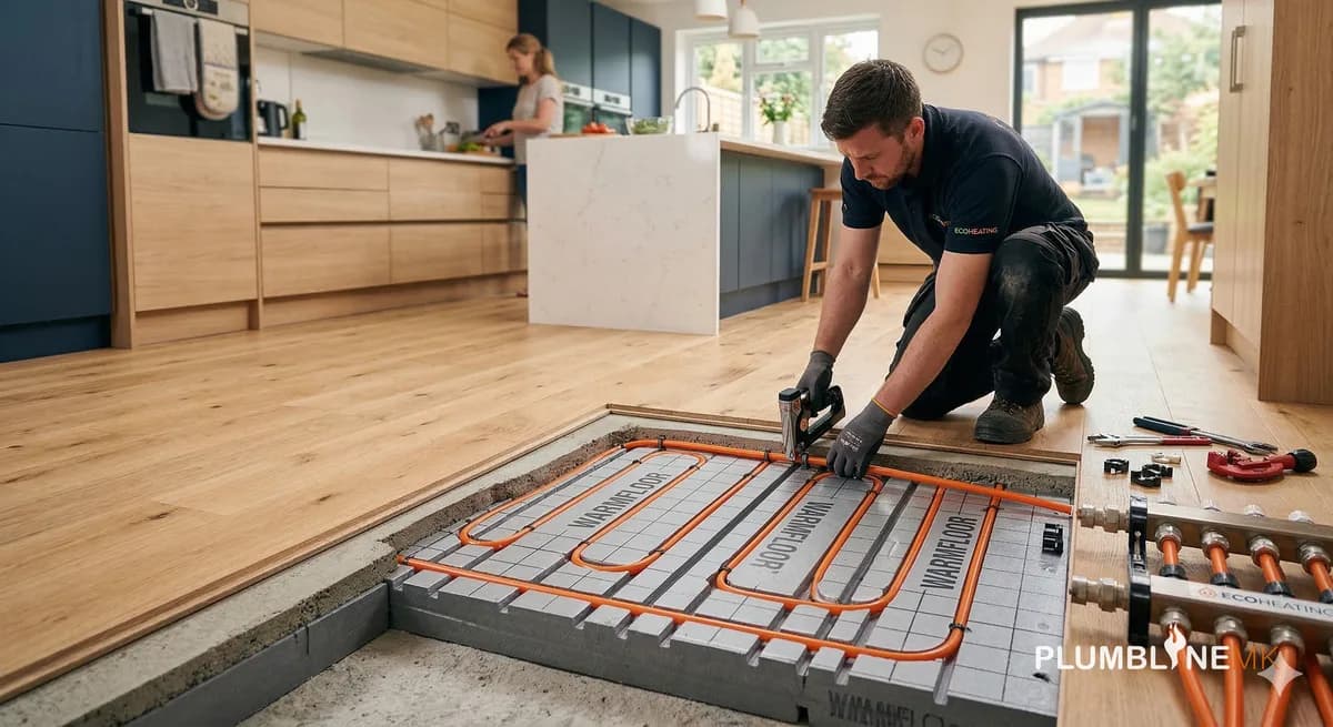 Underfloor Heating in Milton Keynes: Costs, Types and Is It Worth It in 2026? - boiler and heating advice from Plumbline MK