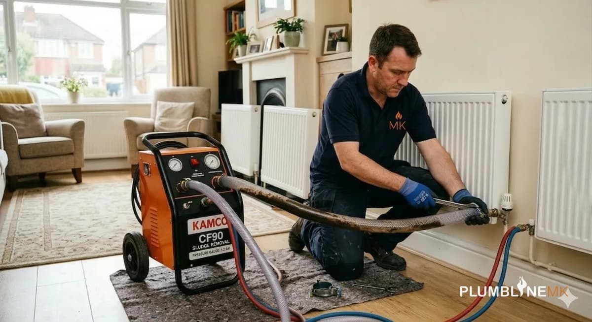 Powerflushing service by Plumbline MK